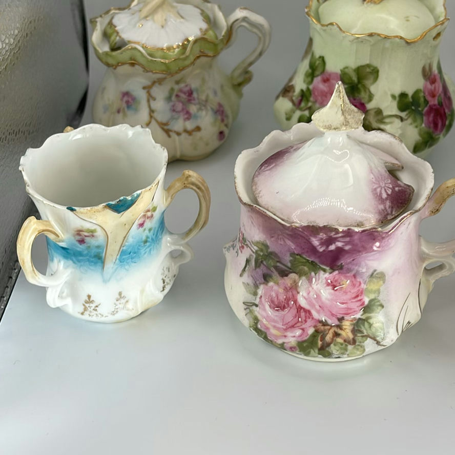 Antique Mustard Pots (7) And Sterling Spoon - image 3 of 27