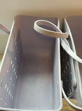 Mainstays Large Multi-Purpose Tote Storage Baskets (gray and red) - thumbnail 4 of 5