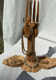 Wood Carved Bust, And Jewelry Holder - thumbnail 6 of 9