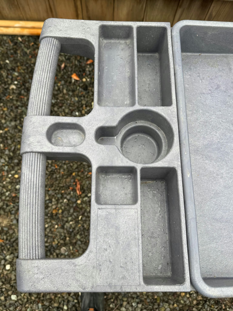 Heavy Duty Gray Plastic Utility Cart - image 4 of 4