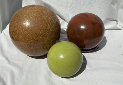 3 Hand Painted Ceramic Orbs - Image 1 of 4