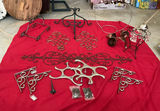 Wrought-iron scrollwork hardware set - thumbnail 1 of 7