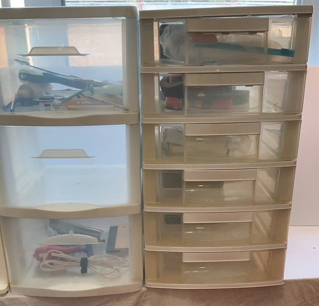 Plastic Craft Storage Containers With Contents - image 2 of 11