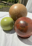 3 Hand Painted Ceramic Orbs - thumbnail 3 of 4