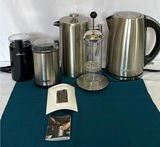Electric kettle, coffee grinders, and French press - thumbnail 1 of 4