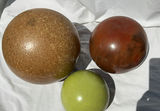 3 Hand Painted Ceramic Orbs - thumbnail 2 of 4