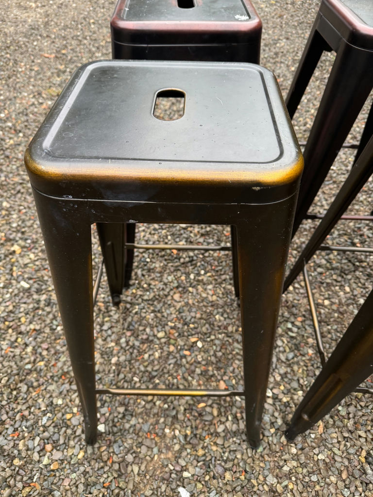 Set of Metal stools - image 4 of 7