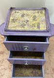 Shabby Chic Purple Painted Three Drawer Dresser - thumbnail 5 of 7