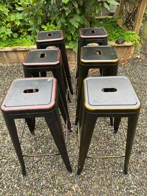 Set of Metal stools - Image 1 of 7