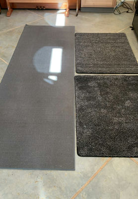 Black And Grey Carpeted Workshop Mats - Image 1 of 6