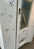 Shabby Chic Boho Small Antique Armoire, Floor Lamp, And Birdcage - thumbnail 3 of 8