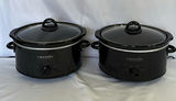 Two Black Crock-Pot Slow Cookers - thumbnail 1 of 8