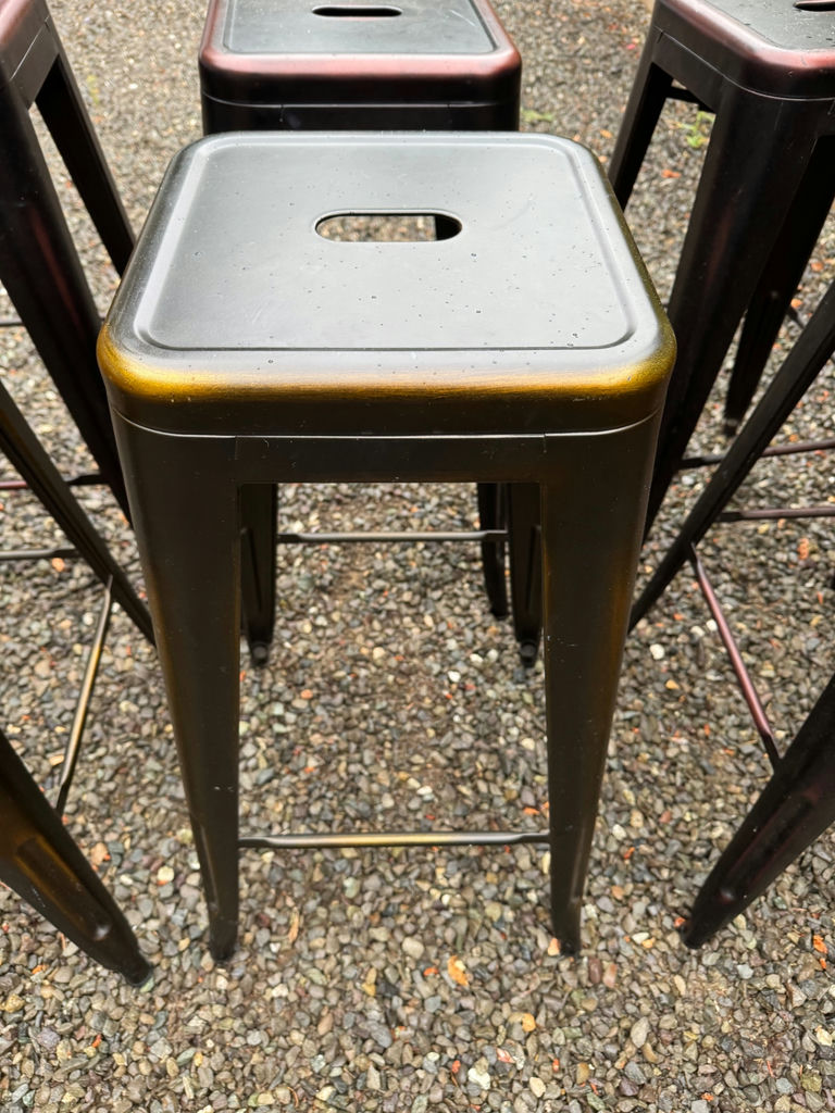 Set of Metal stools - image 3 of 7
