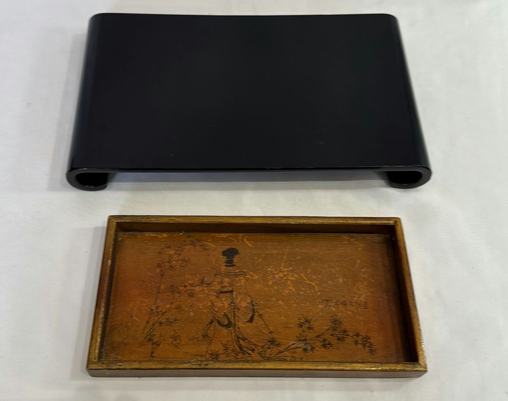 Antique Rectangular Wood Tray and more wood decor - image 4 of 5