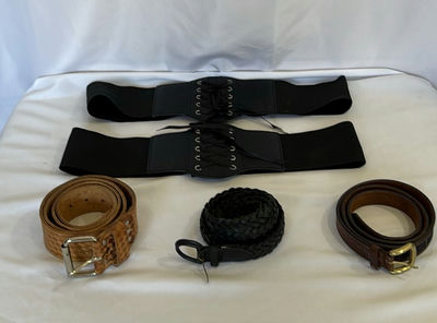 Assorted belts and waist cinchers - Image 1 of 6