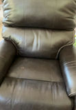 Chocolate ‘leather’ Rocking Recliner, Small Side Table - thumbnail 2 of 9
