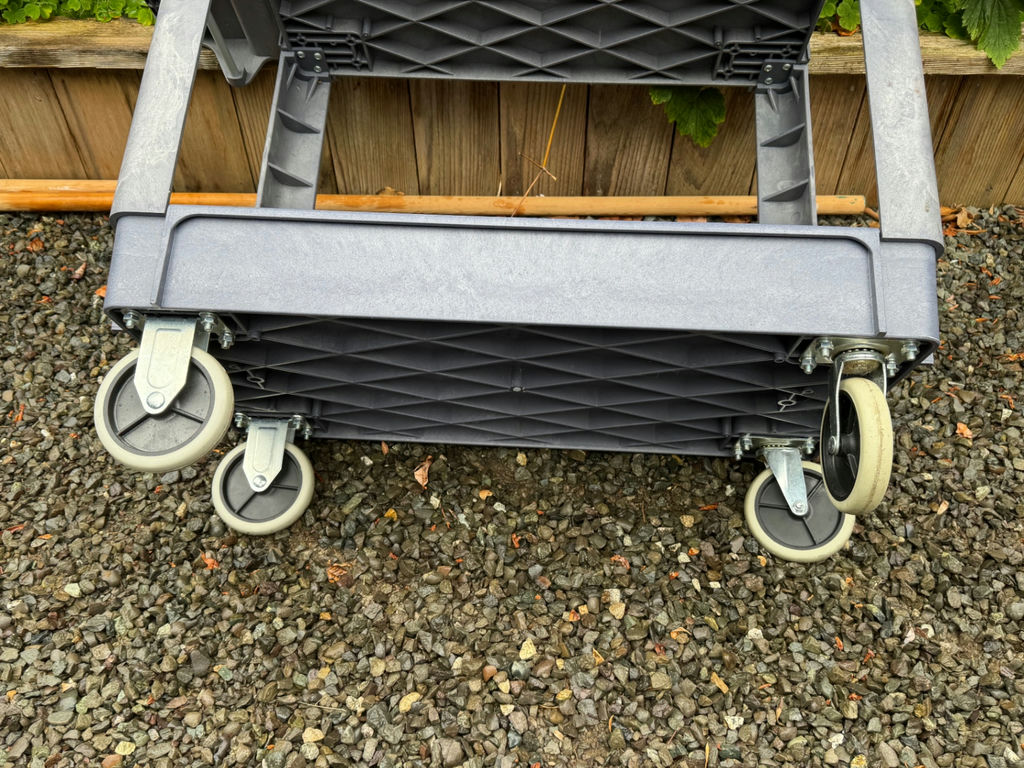 Heavy Duty Gray Plastic Utility Cart - image 3 of 4