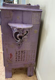 Shabby Chic Purple Painted Three Drawer Dresser - thumbnail 3 of 7