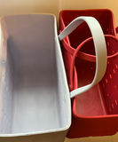 Mainstays Large Multi-Purpose Tote Storage Baskets (gray and red) - thumbnail 5 of 5