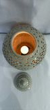 Asian Inspired Ceramic Lamp And Signed Print - thumbnail 3 of 8