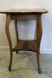 Vintage Tiger stripe Oak Side Table - thumbnail 1 of 5