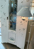 Shabby Chic Boho Small Antique Armoire, Floor Lamp, And Birdcage - thumbnail 8 of 8