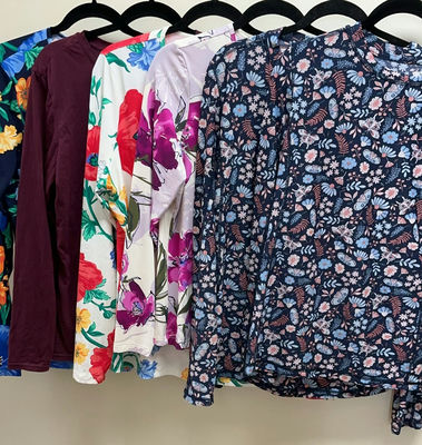 Six Casual Large Long Sleeve Tops - Image 1 of 19