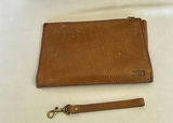 Leather tote,wallet, Crochet bag and embroidered felt purse - thumbnail 3 of 5