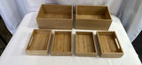 Set of bamboo rectangular storage boxes - thumbnail 7 of 7