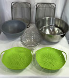 Mixing bowls, colanders, glass bowls, and dish-drying racks - thumbnail 1 of 5