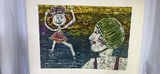Group of signed art prints with stylized female portraits - thumbnail 2 of 6