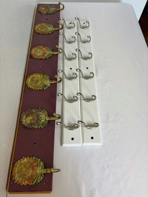 4 decorative Wood with Coat Hooks - image 1 of 9