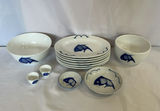 Vintage Misty Rose Porcelain Plates featuring Koi - thumbnail 4 of 7