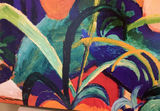 Large Brightly Colorful Canvas of painting titled 'Oriental Woman', by Mackie - thumbnail 5 of 7