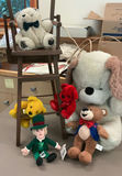 Assorted Plush Toys and a toy wooden highchair - thumbnail 1 of 5