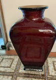 Wood & Tile Square Table, Glass Vase - thumbnail 3 of 6