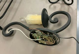 Black Wrought Iron Small Shelf, Sconces, Candle Holder - thumbnail 4 of 5