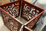 Two Short, Cut Out Wood Screens - thumbnail 3 of 3