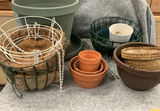 Assorted garden pots, baskets, and planters - thumbnail 1 of 7