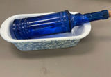 Blue Delftware Windmill Tiles with Glass Bottle and Speckled ceramic loaf pan - thumbnail 6 of 7