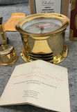 Brass Chelsea nautical clock set with barometers and ship wheel - thumbnail 3 of 5
