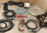 Assorted electrical cables, dimmer, and wall plates - thumbnail 1 of 4