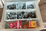 Assorted hardware and fasteners in plastic drawers - thumbnail 2 of 17