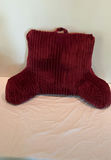 Burgundy velvet cushions with peacock tapestry pillows - thumbnail 2 of 7