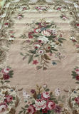 Antique needlepoint Area Rug - thumbnail 1 of 4