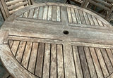 Weathered Teak Patio Dining For 4, stand And Cover - thumbnail 3 of 13