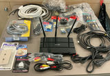TP-Link Router with assorted AV cables and accessories - thumbnail 1 of 8