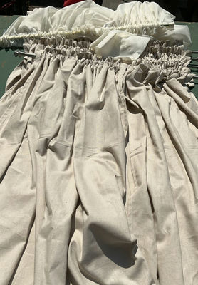 Window Treatments, ecru curtains - Image 1 of 3