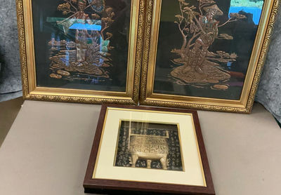 3 Framed Asian 3 D Art - Image 1 of 7