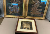 3 Framed Asian 3 D Art - thumbnail 1 of 7